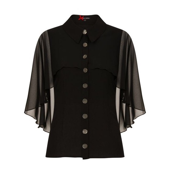 Hell Bunny Tops - Hell bunny cape top